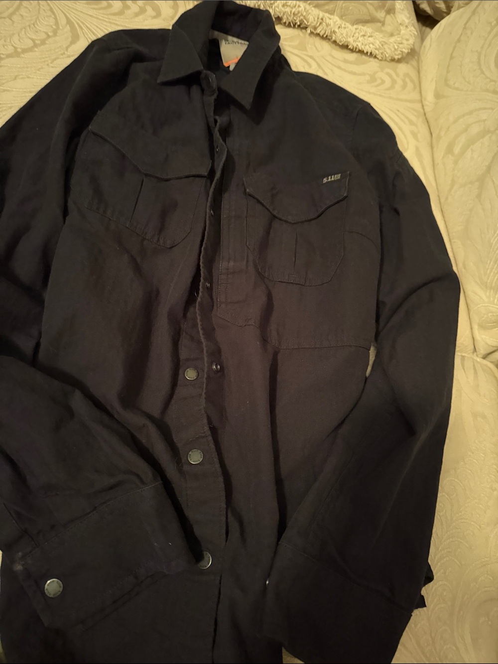 5.11 Tactical Black Field Button-Up Jacket